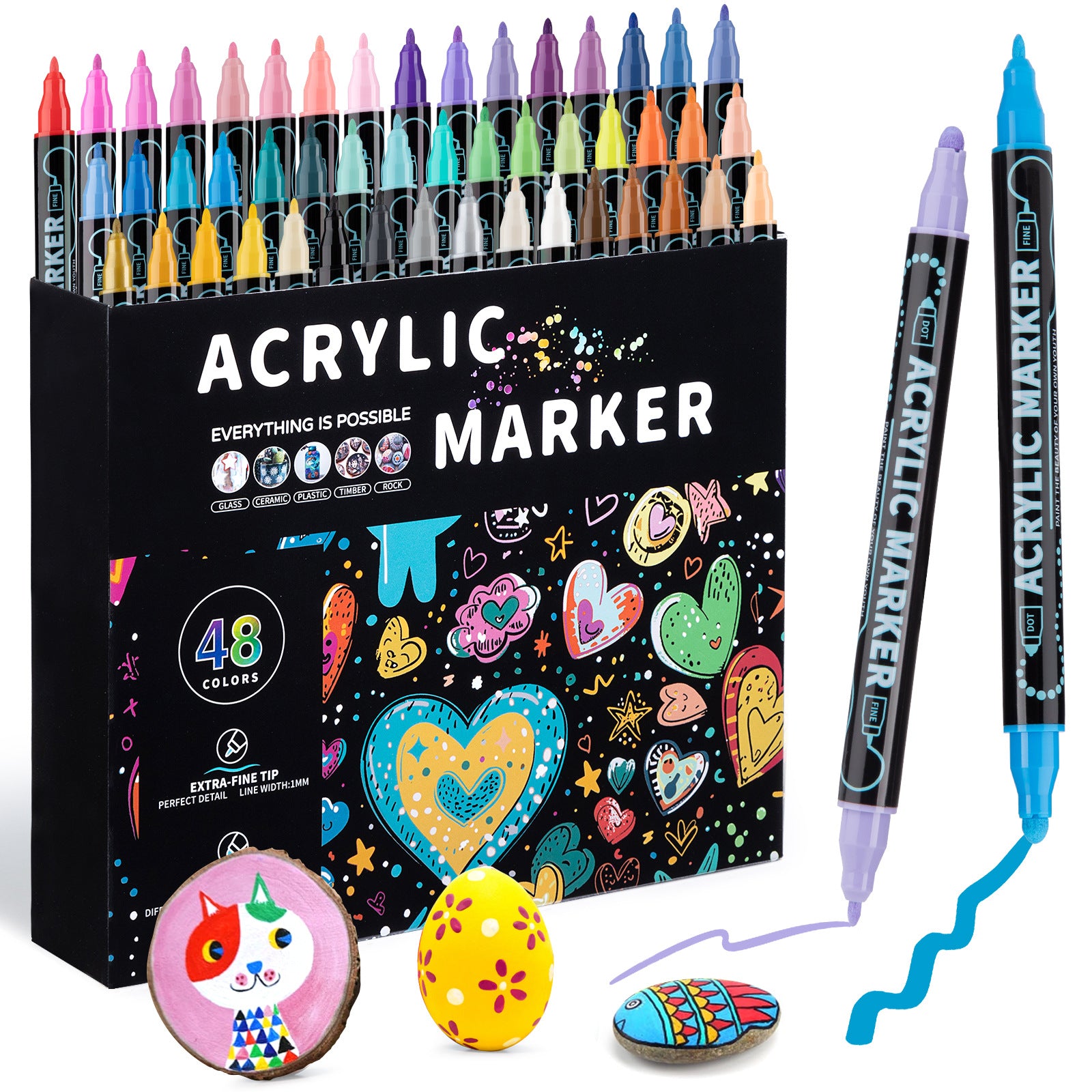 Dual-Tip Marker Pens - Inkzy Labs