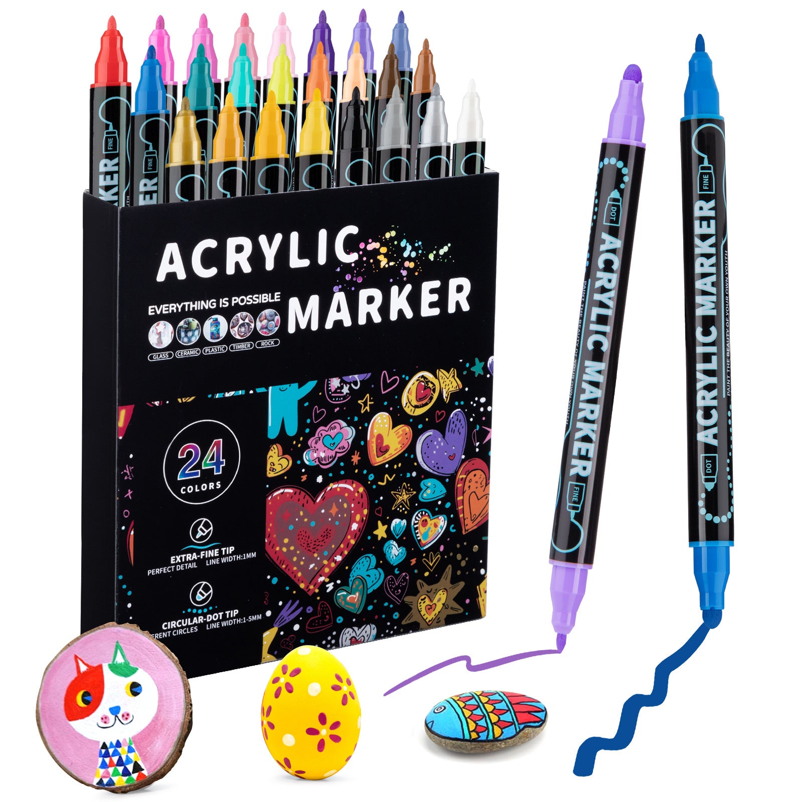 Dual-Tip Marker Pens - Inkzy Labs